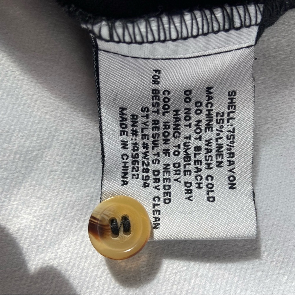 Walter Baker Black Linen Shorts XS - Picture 5 of 6